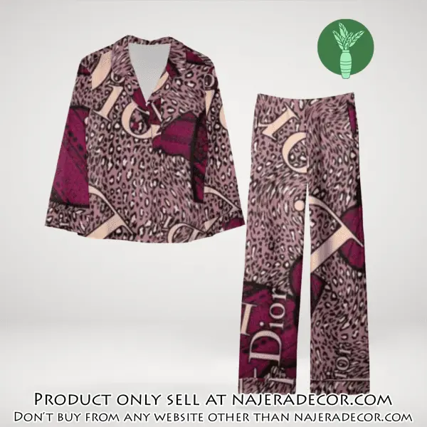 Trending luxury dior satin pajama set pjs1045 njr3815001